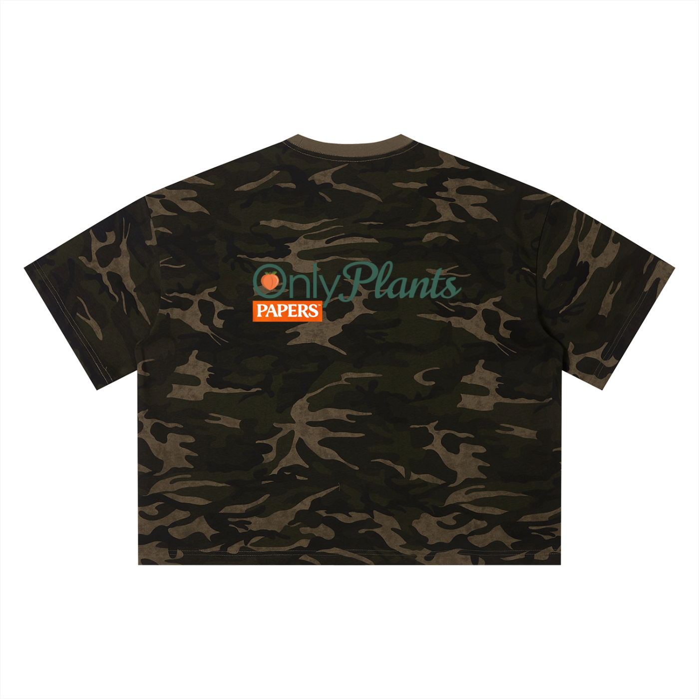 Unisex Oversized Camo Boxy T-Shirt | OnlyPlants Papers