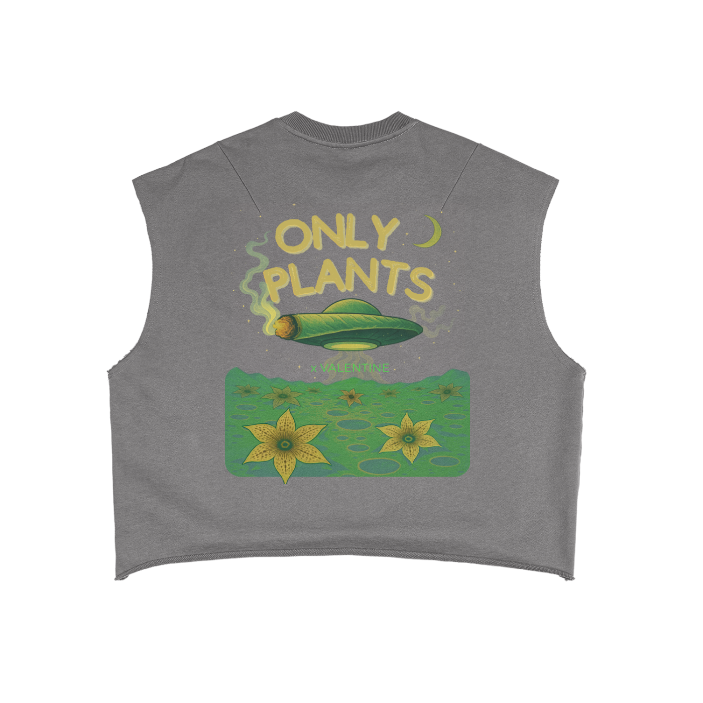 French Terry Boxy Tank Top 14 x Only Plants X Valentine Collab #2