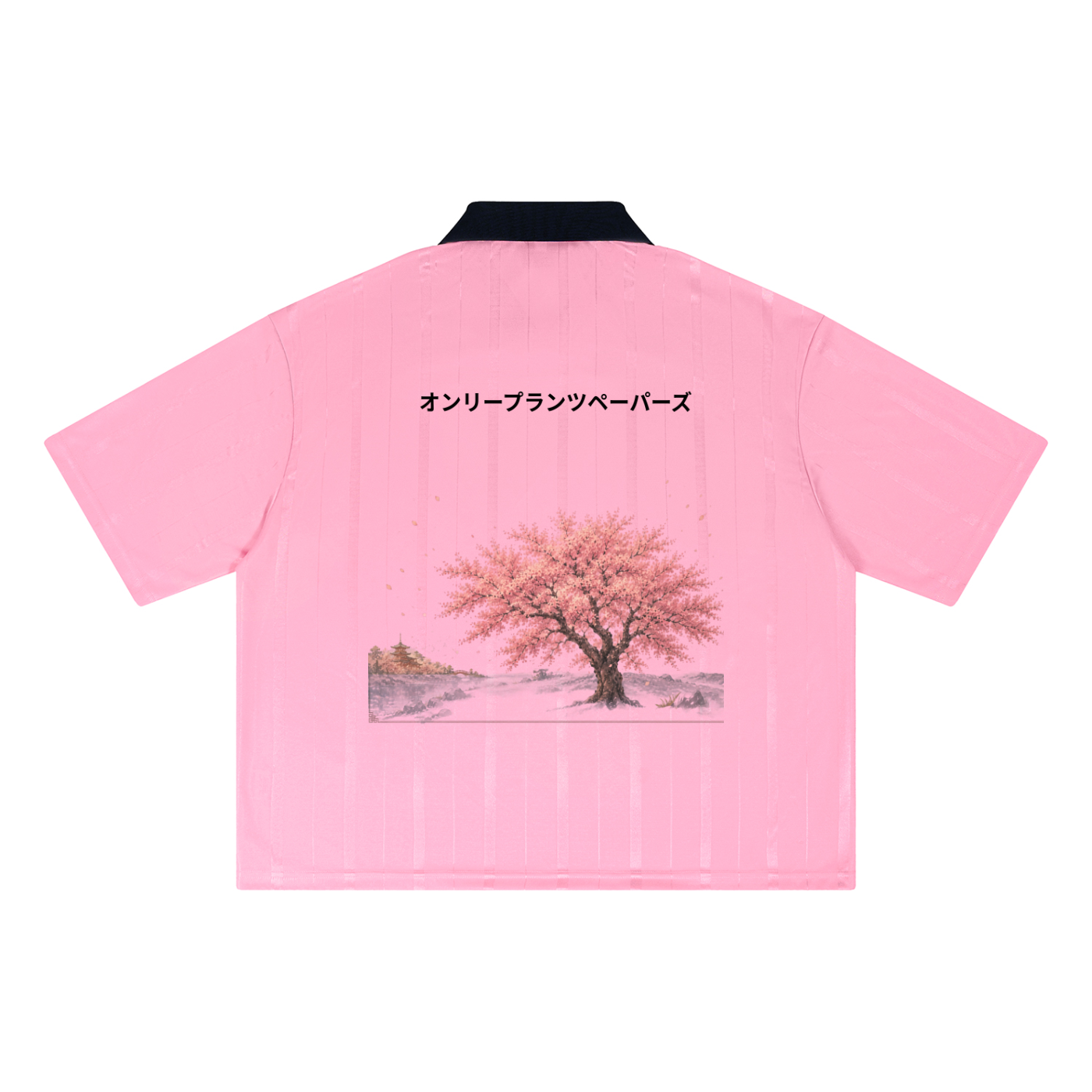 Unisex Striped Boxy - ONLY PLANTS PAPERS - Hanami Bloom Season Soccer Jersey