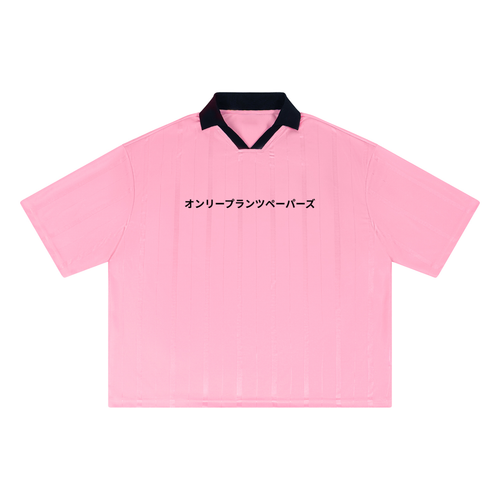 Katakana Hanami Bloom Soccer Jersey in Pink, Only Plants Papers