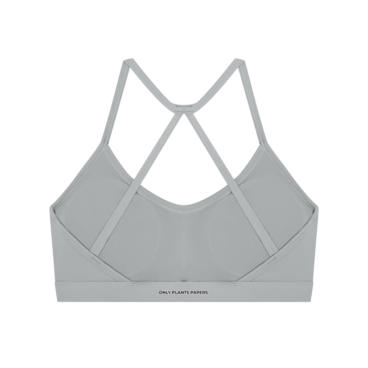 Women's Katakana ONLY PLANTS PAPERS Cross-Back Sports Bra, alternate view