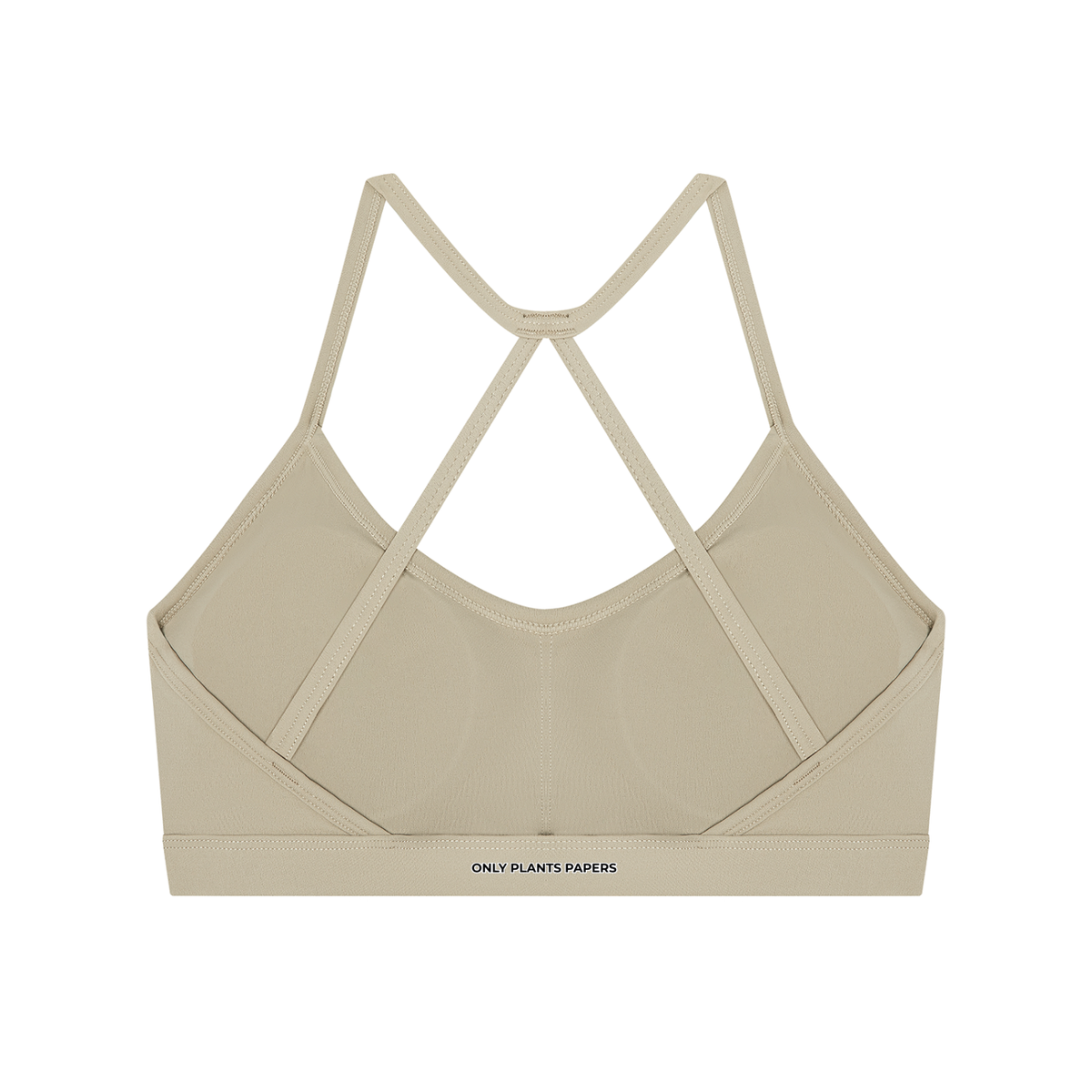 Women's Katakana ONLY PLANTS PAPERS Cross-Back Sports Bra, alternate view
