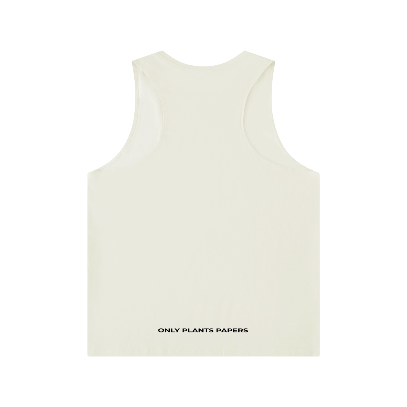 Men's Solid Color Crewneck Katakana Tank