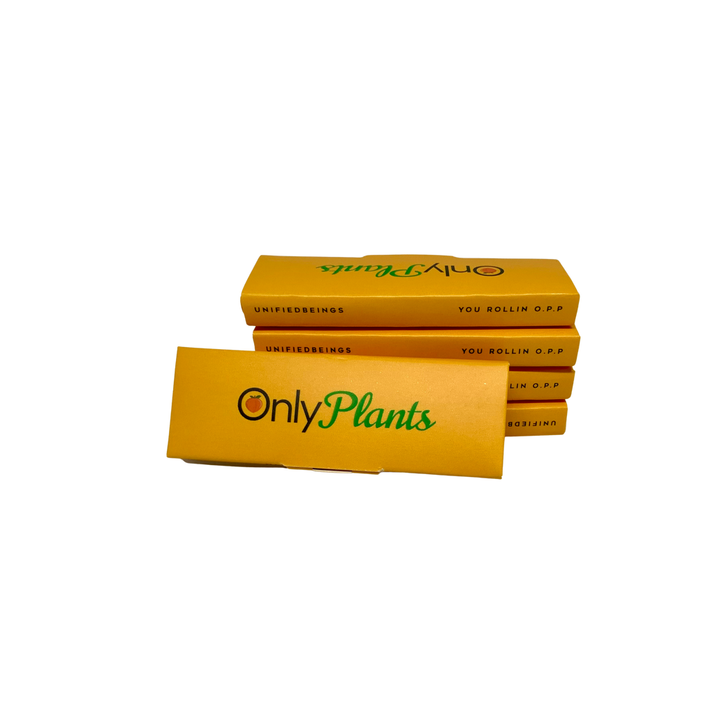 3 Packs with filters "ONLY PLANTS PAPERS" Hemp Rolling Papers 1 1/4 filter combo