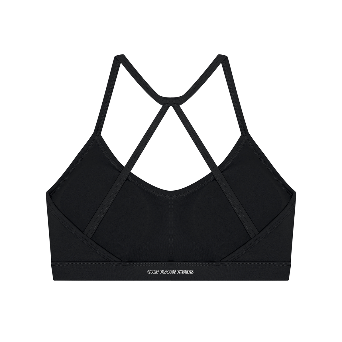 Women's Katakana ONLY PLANTS PAPERS Cross-Back Sports Bra, alternate view