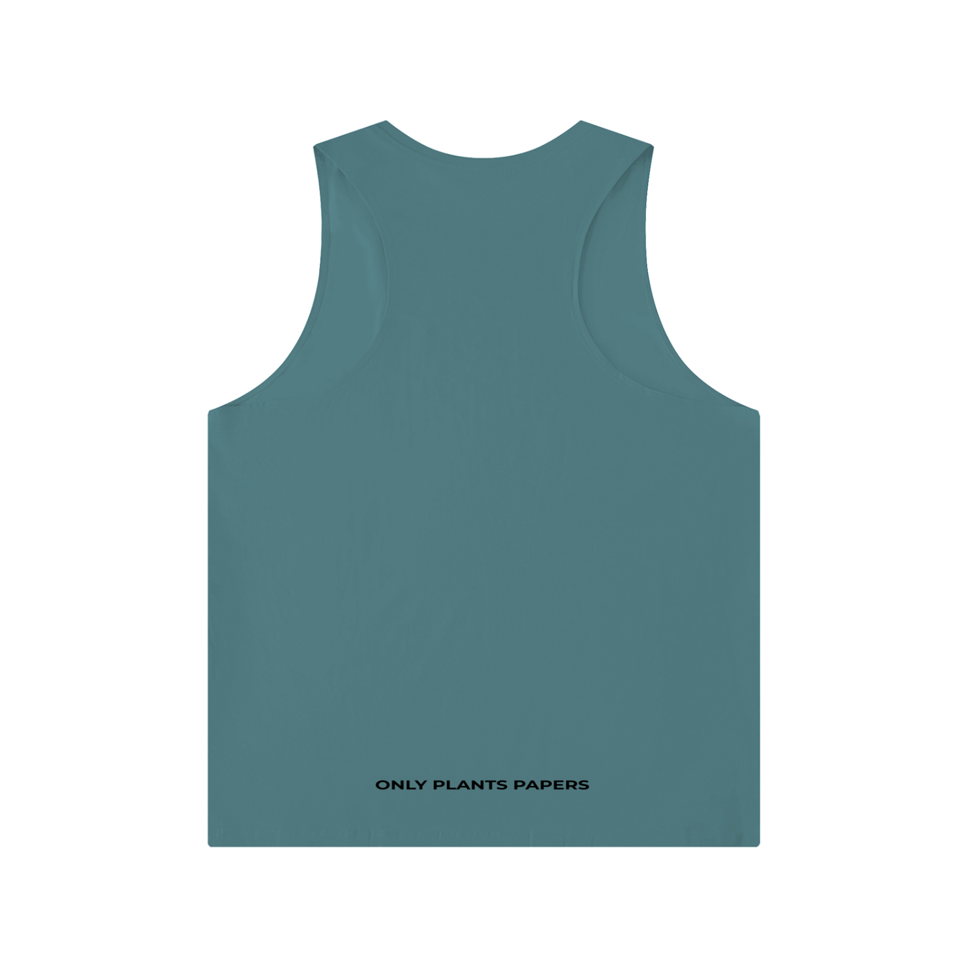 Men's Solid Color Crewneck Katakana Tank