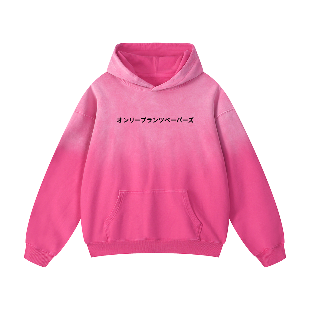Katakana ONLY PLANTS PAPERS Heavyweight Sunfade Hoodie