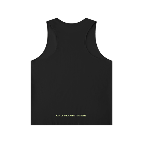 Men's NEON Katakana ONLY PLANTS PAPERS tank