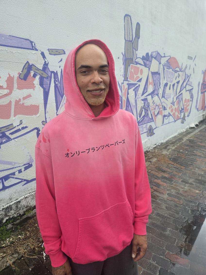 Katakana ONLY PLANTS PAPERS Heavyweight Sunfade Hoodie